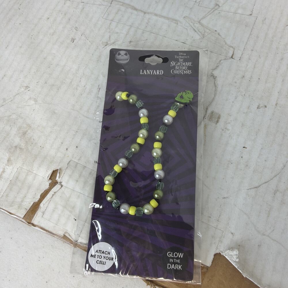 The Nightmare Before Christmas Neon Tuesday Glow In The Dark Phone Lanyard